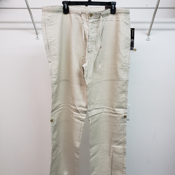 Perry Ellis natural linen pants - Picture 2 of 5